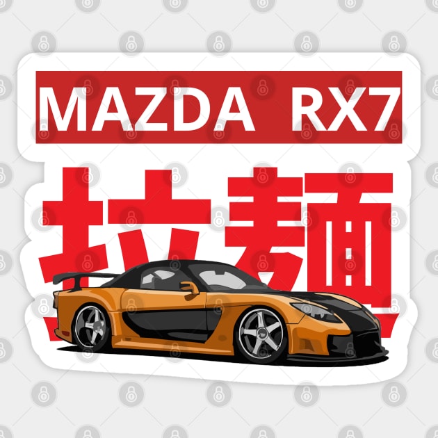 mazda rx7 Sticker by artoriaa